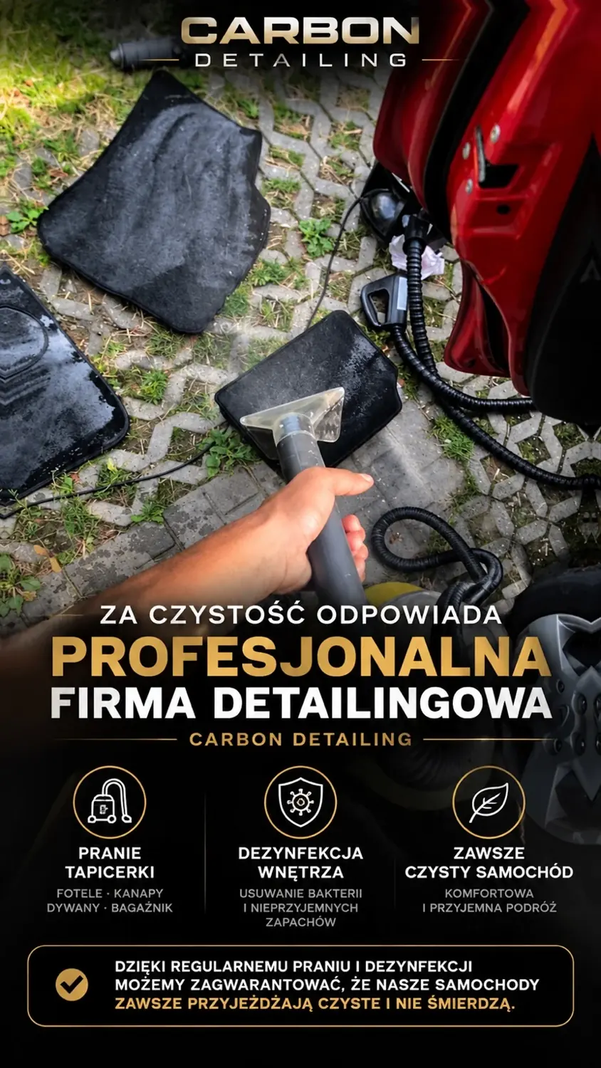 Carbon Detailing – profesjonalne pranie tapicerki i czyszczenie samochodu